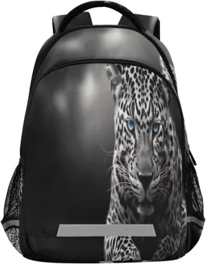 Blue-eyed Cheetah Design Waterproof Backpack - Casual Outdoor Sports Daypack with Ergonomic Shoulder Straps#597