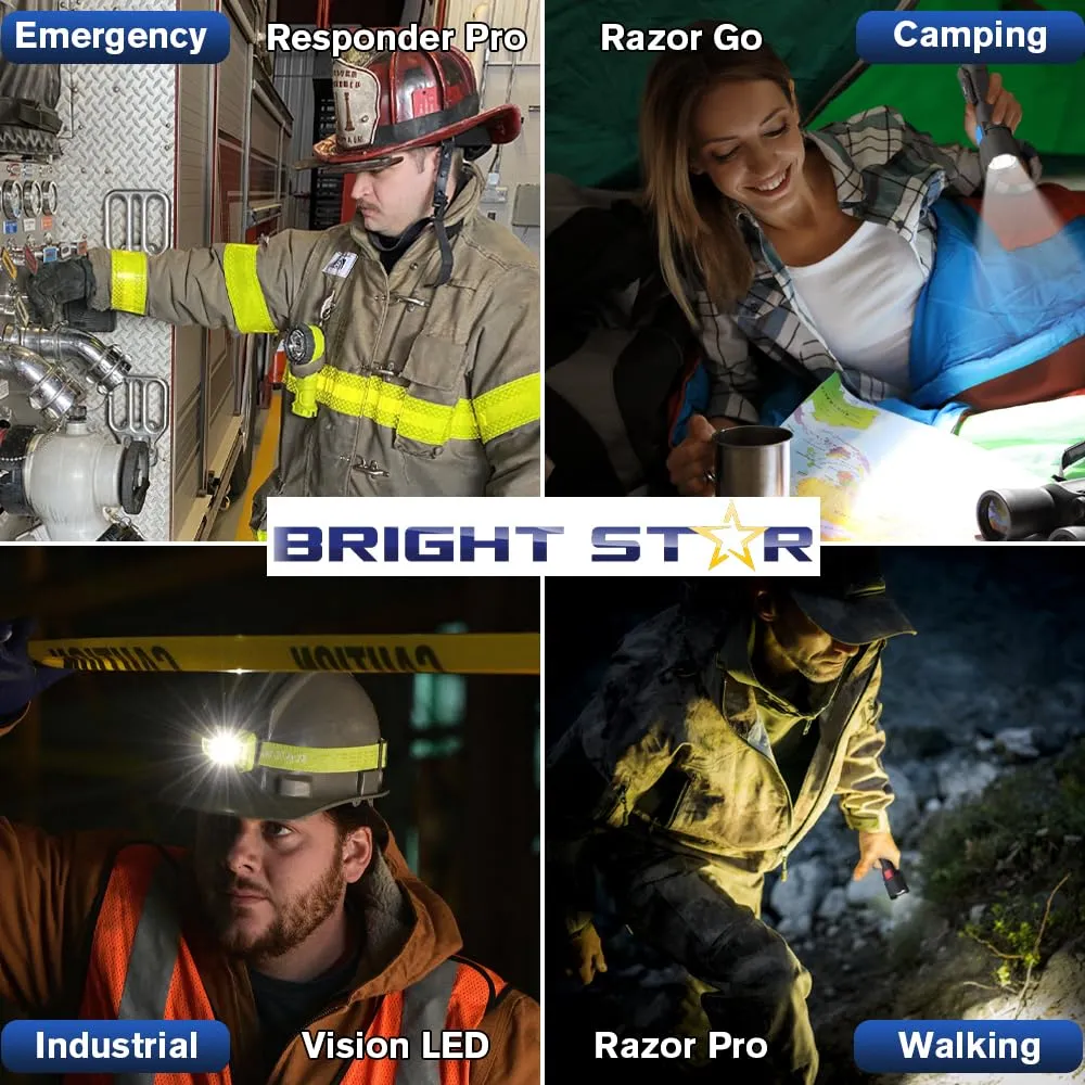 Bright Star WorkSAFE 2206 LED 4-D Cell Intrinsically Safe LED Lantern ,Lightweight, Glove Friendly, Waterproof 90 Lumens, 165M Beam Distance, 150 Hours Run Time