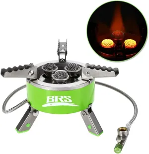 BRS-73 Outdoor 4200W Camping Gas Stove Windproof Folding Gas Stove Hiking Picnic Foldable Cooking Gas Stove Furnace