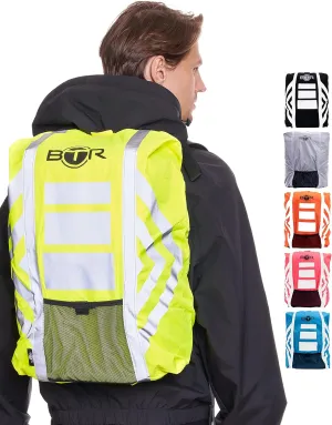 BTR Waterproof High Vis Reflective Backpack Cover