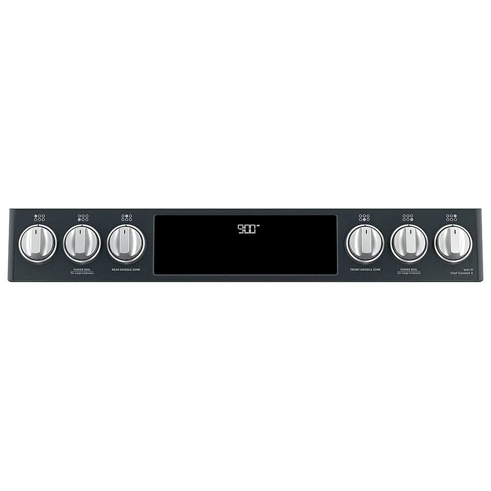 Cafe Dual Fuel Range, 30" Exterior Width, Self Clean, Convection, 6 Burners, 5.6 cu. ft. Capacity, Warming Drawer, 1 Ovens, Matte Black. (CC2S900P3M2D1/CC2S900P3MD1)