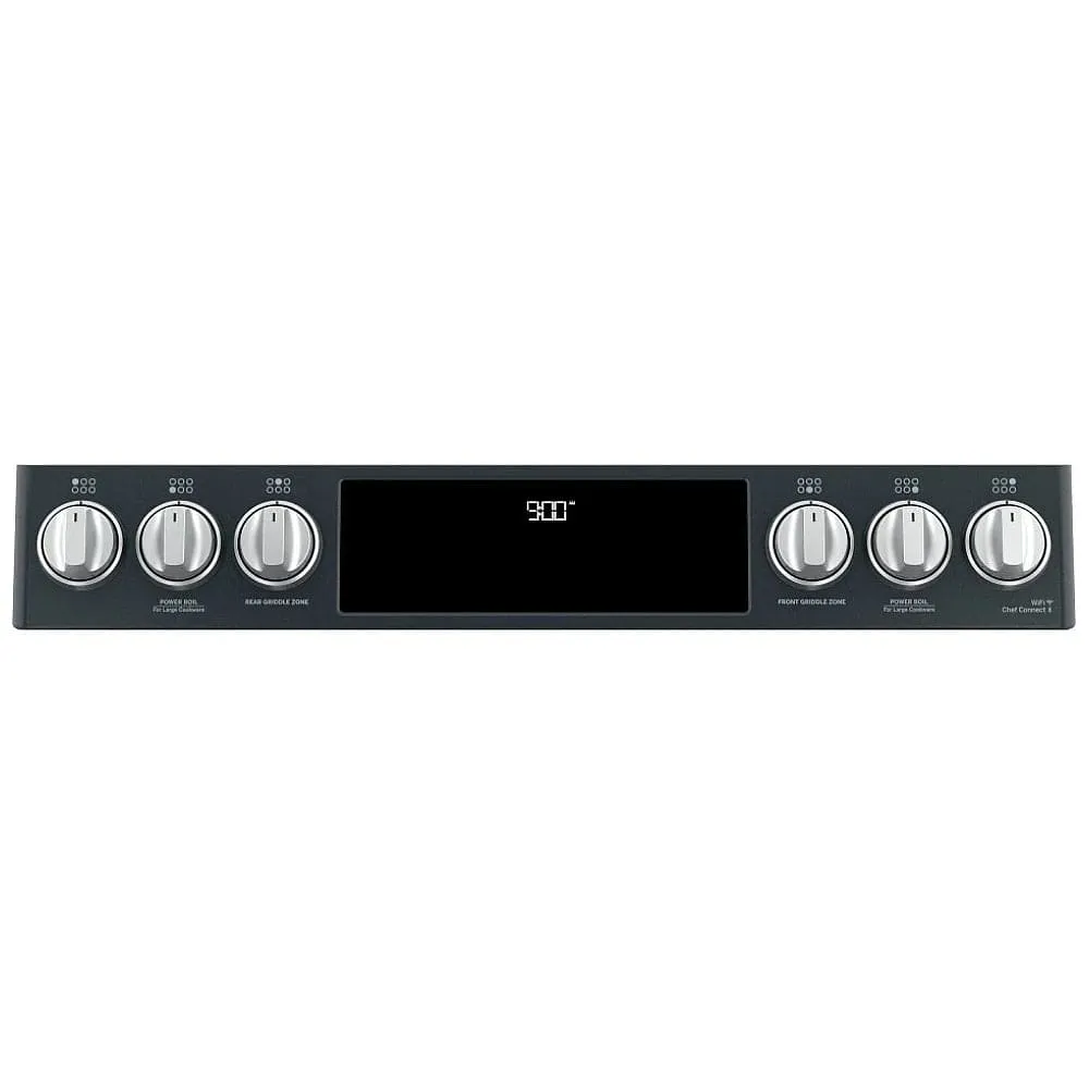 Cafe Dual Fuel Range, 30" Exterior Width, Self Clean, Convection, 6 Burners, 5.6 cu. ft. Capacity, Warming Drawer, 1 Ovens, Matte Black. (CC2S900P3M2D1/CC2S900P3MD1)