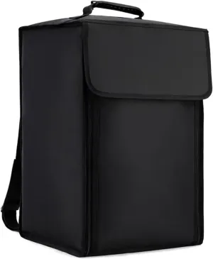 Cajon Box Drum Bag with Carry Handle and Shoulder Straps, Waterproof Padded Backpack For Drum Accessories, Thick and Portable Travel Drummers Carry Bag (Black, XL: 20.5x13.4x13.4 in)