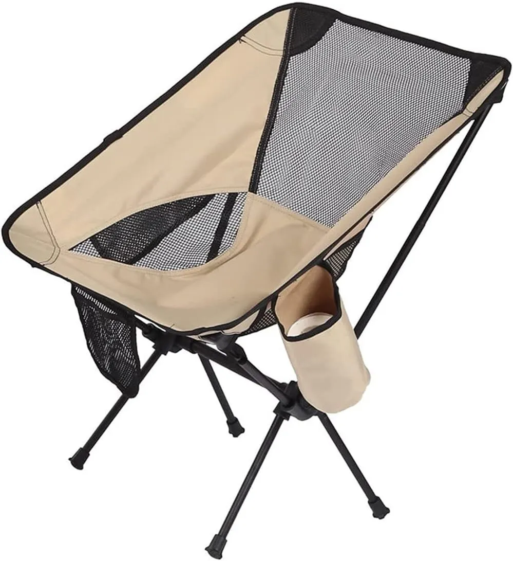 Camping Chair Outdoor Aluminum Alloy Folding Portable Beach Ultralight Fishing Stool Lightweight Compact Backpack Chairs