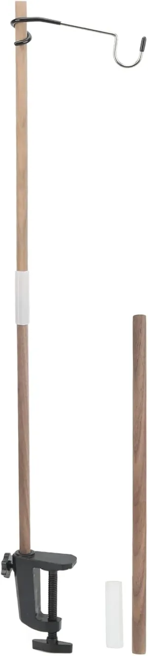 Camping Folding Lamp Pole, Walnut Lantern Stand Portable Lightweight Lantern Stand Kit for Camping Picnic Fishing Barbecue