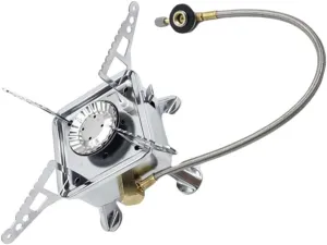 Camping Grill Propane Outdoor Stove Portable Cassette Stainless Steel Cooking Stove Propane Compact for Hiking