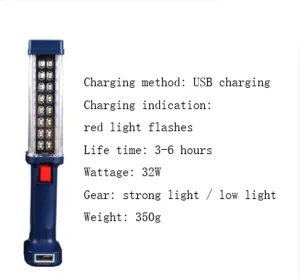 Camping Lantern Outdoor Lighting Camping Home Emergency Charging Camping Super Bright Tent Magnet Led Light Portable Light for Camping Hiking Fishing Outage (Color : Standard Edition)