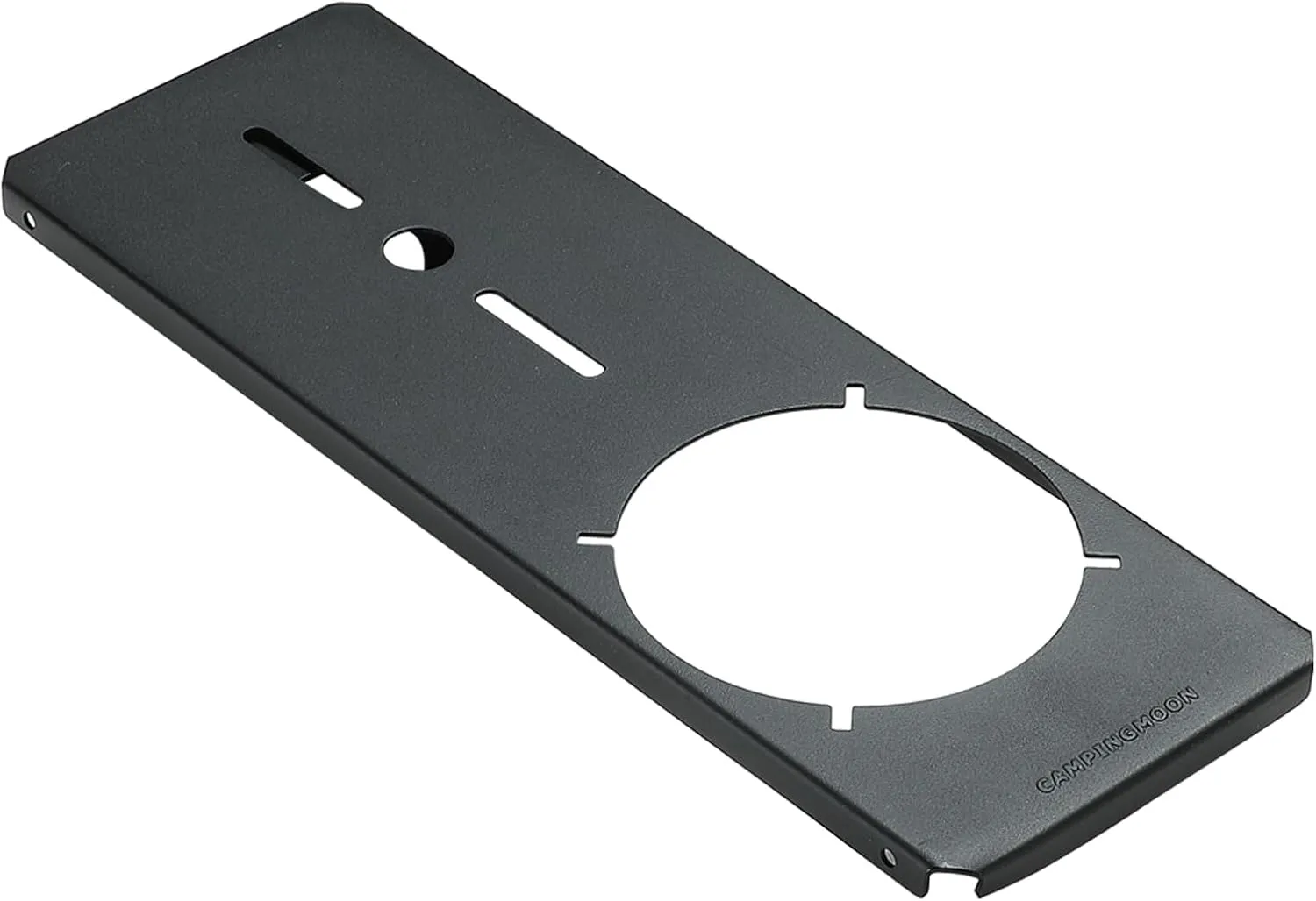 camping moon Φ4.7 (Φ12cm) Gas Stove Top Plate for IGT Table Korean Style Camping Burner Half Size Bridge Lid Cover Steel Black KR-12