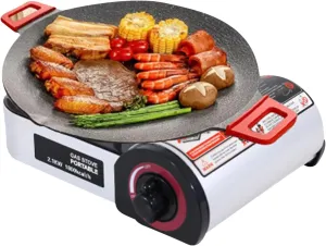 Camping Stove, Small Cooking Burner for Outdoor Camping, Burner Frying Counter Heater Small Kitchen Accessories for Indoor Apartment Travel