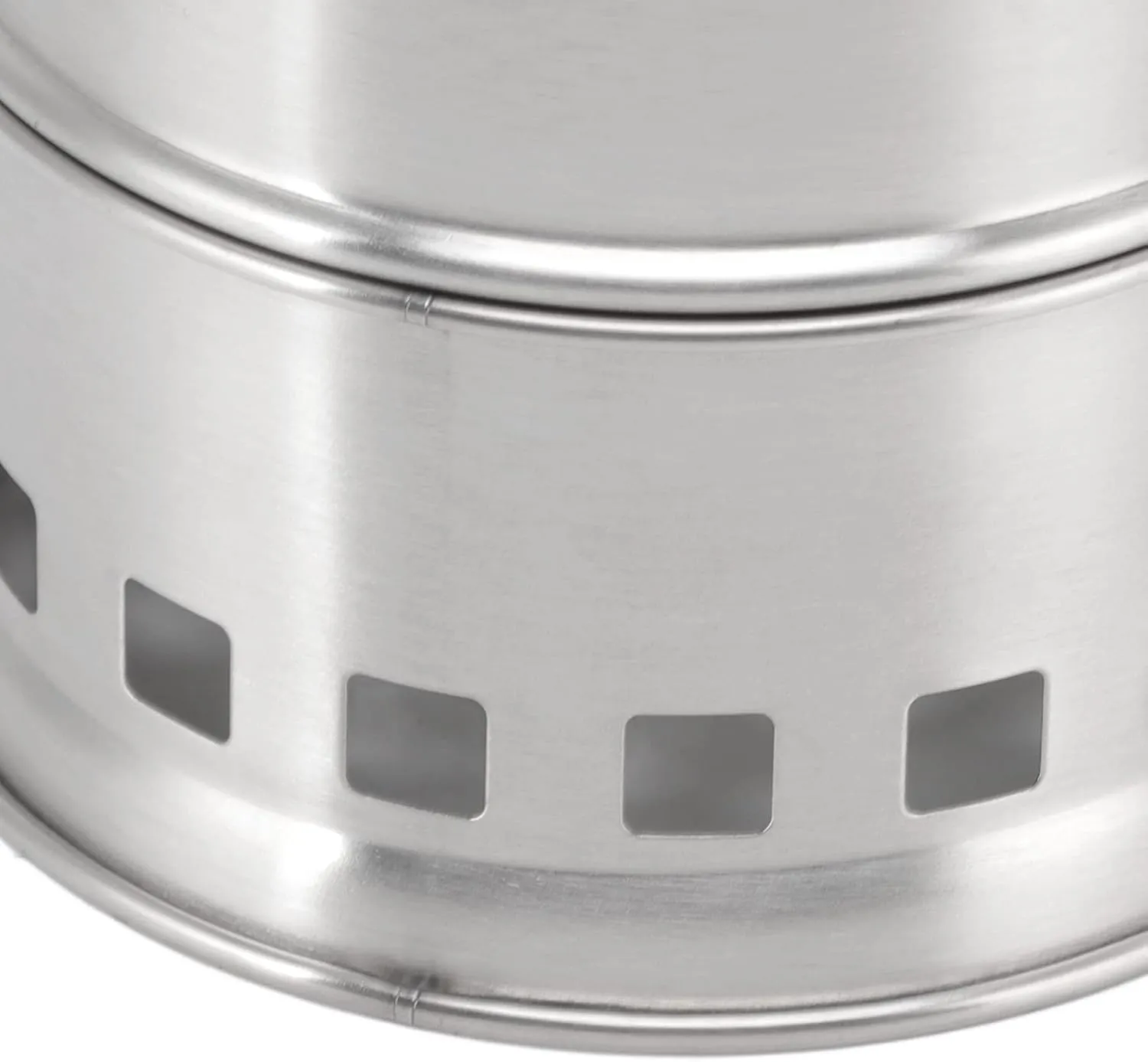Camping Stove, Stainless Alcohol Stove, Alcohol Burner Steel Combustion Holes High Temperature Resistance Compact with Storage Bag for Hiking (Round)