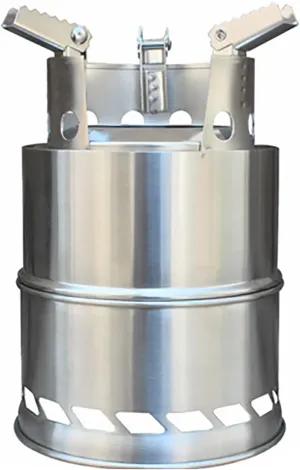 Camping Stove Wood Stove Backpacking Stove Windproof Portable Stainless Steel Wood Burning Stove for Outdoor Backpacking Hiking Traveling Picnic BBQ