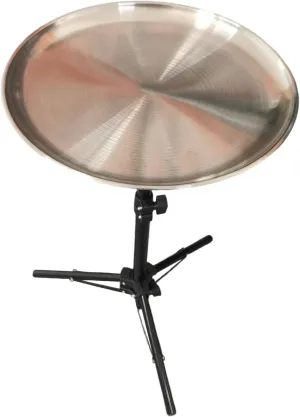 Camping Table Circular Side Table 30-58cm Height Adjustable Small 30cm Tripod Leg Portable for Small Space for BBQ Travel Picnic Beach