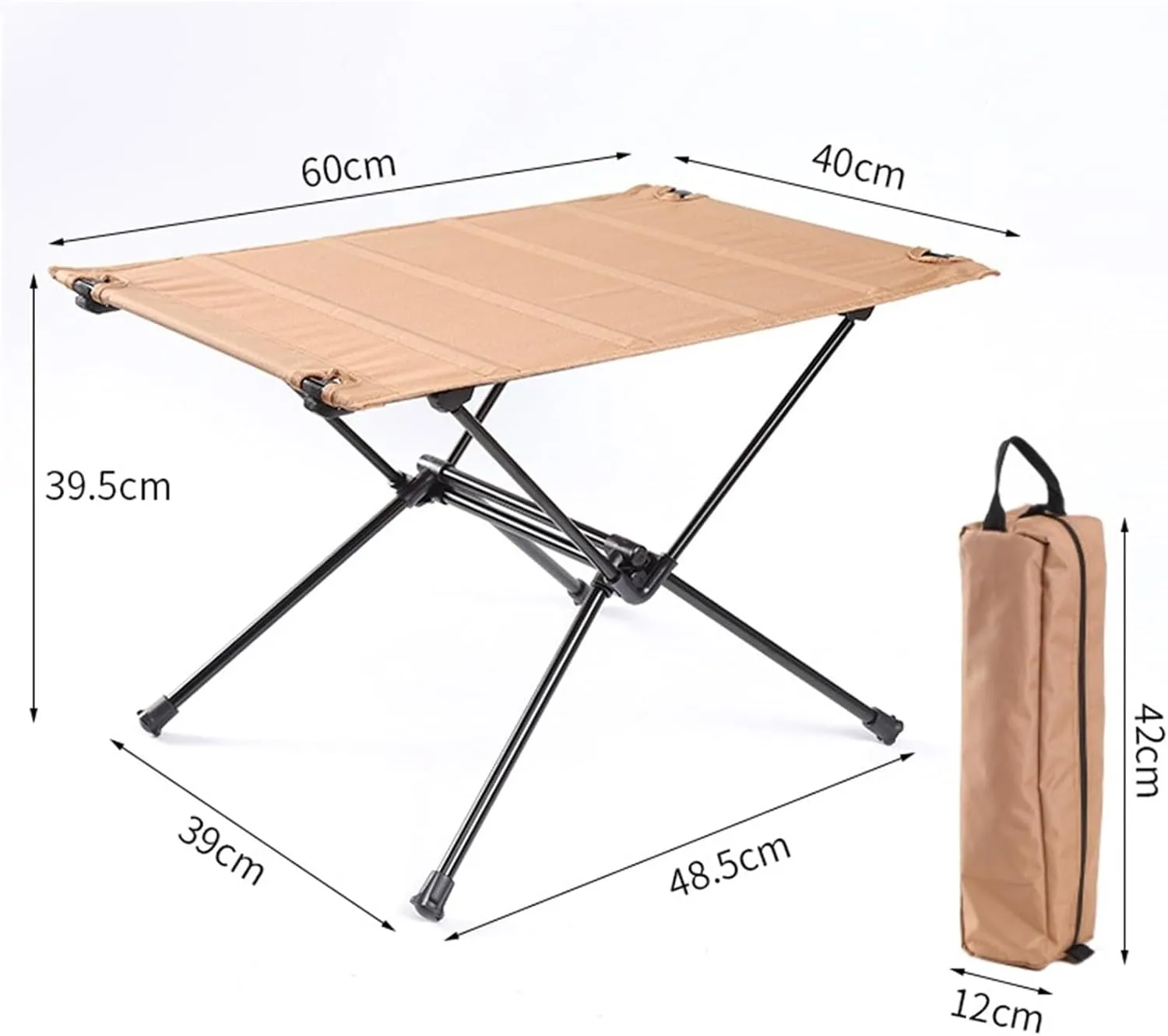 Camping Table Folding Table Outdoor Table Portable Camping Table Folding Side Table Aluminum for Outdoor Travel Hiking Folding Camping Table