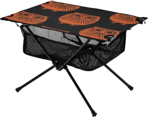 Camping Table Lightweight Portable Folding Table with Mesh Storage Net Owl Line Ideal for Camping Hiking Beach Picnic Travel Backyard