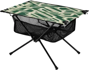 Camping Table Lightweight Portable Folding Table with Mesh Storage Net Stripes Green Ideal for Camping Hiking Beach Picnic Travel Backyard