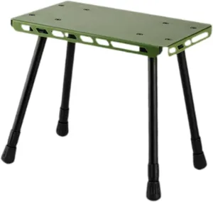 Camping Table Picnic Table Retractable Compact Portable Stool Small Chair for Travel Barbecue Concert Fishing Backpacking, Green