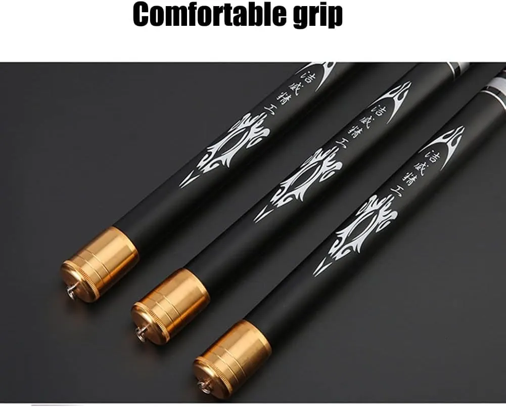 Carbon Fiber Fishing Rod Telescopic Hand Pole Super Hard Ultralight 3.6m 4.5m 5.4m 6.3m Rivers Lakes Reservoirs Streams