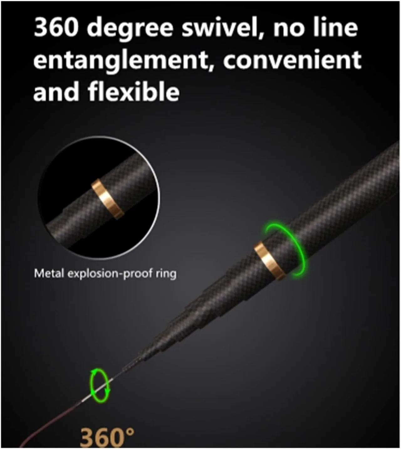 Carbon Fiber Telescopic Power Hand Pole Fishing Rod 2.7M-10M Travel Ultra Light Carp Fishing Rod Feeder(5.4m)