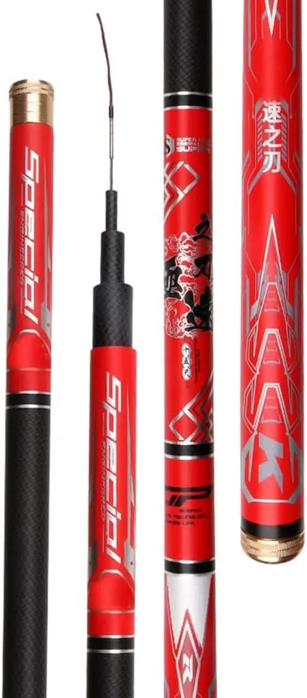 Carbon Fishing Rod Telescopic Carp Rods Super Hard Ultralight 28 Tone Long Section Hand Pole 3.6m 3.9m 4.5m 4.8m 5.4m 5.7m 6.3m 7.2m Rivers Lakes Reservoirs Streams