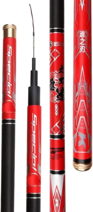Carbon Fishing Rod Telescopic Carp Rods Super Hard Ultralight 28 Tone Long Section Hand Pole 3.6m 3.9m 4.5m 4.8m 5.4m 5.7m 6.3m 7.2m Rivers Lakes Reservoirs Streams