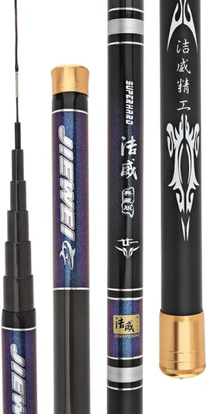 Carbon Fishing Rod Telescopic Hand Pole Super Hard Ultralight 3.6m 4.5m 5.4m 6.3m Rivers Lakes Reservoirs Streams