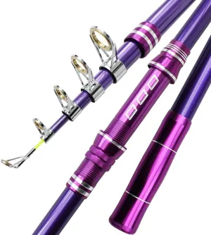 Carbon Sea Rod Telescopic Casting Fishing Rod Super Stiff Ultralight Short Fishing Pole 2.1M 2.4M 2.7M 3M 3.6M Portable 68cm(Size:2.1M)