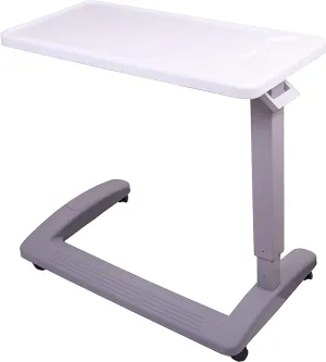 Carex Overbed Table and Hospital Bed Table - For Home Use and Hospital, Bedside Table With Wheels, Over Bed Desk