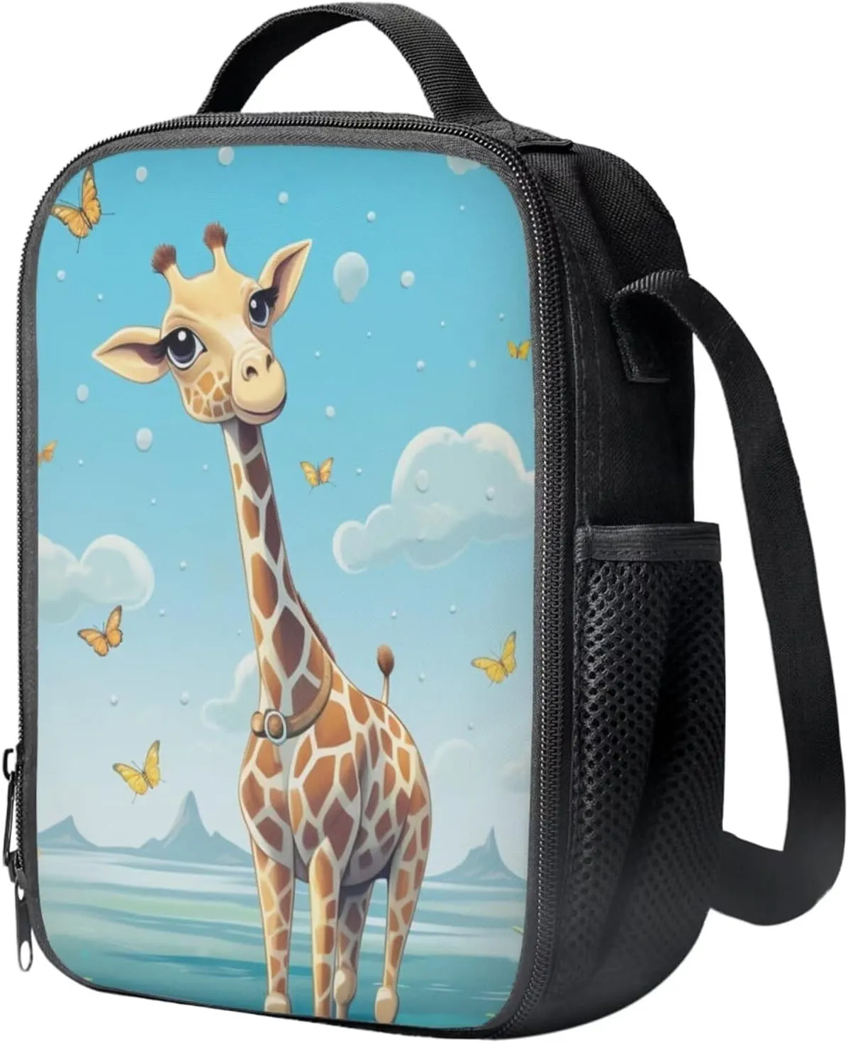 Cartoon Deer Backpack for Kids Girls 6-9 Cute Backpack with Lunch Box 3PCS Sturdy Bookbag with Large Front Pocket 15 inch Cute School Bag Set for Boys Birthday Gifts for Kids