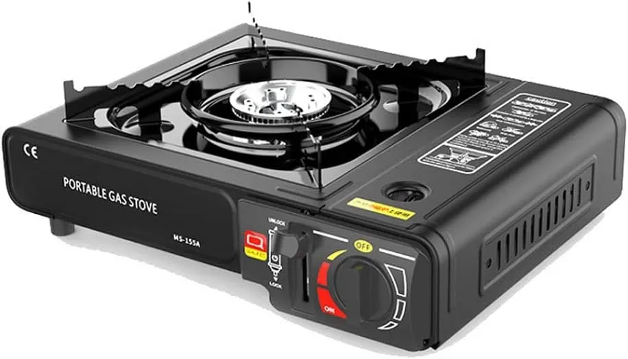 Cassette Stove Portable Gases Burner Butanes Stove 2.9KW with Piezo Ignition for Outdoor Cooking Camping Pincnic Backpacking Hiking Barbecue