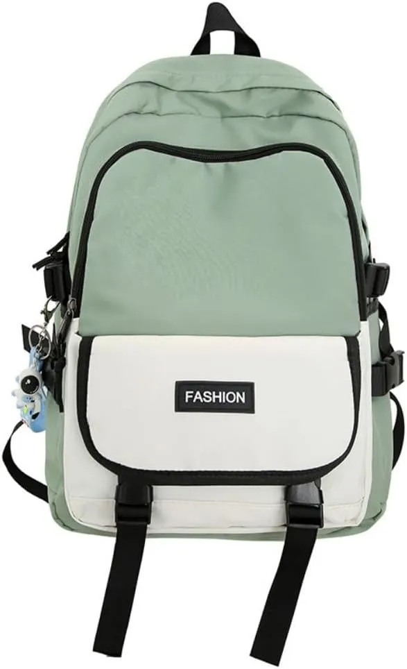 Casual Large Capacity Backpack Ultra-light Wear-resistant Backpack Waterproof Travel Bag for Men and Women Daily Bag (Green,Large)