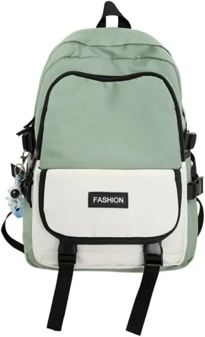 Casual Large Capacity Backpack Ultra-light Wear-resistant Backpack Waterproof Travel Bag for Men and Women Daily Bag (Green,Large)