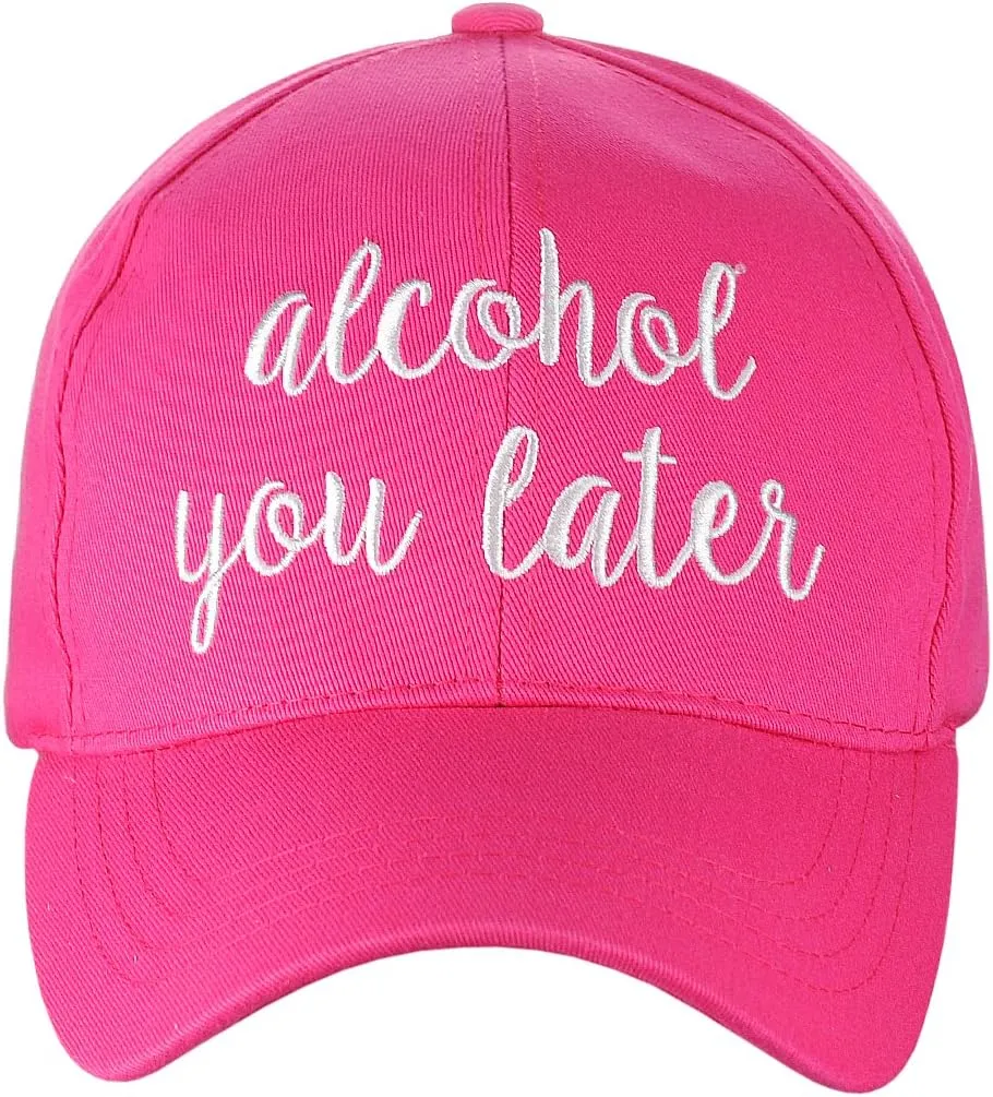 C.C Women's Embroidered Quote Adjustable Cotton Baseball Cap