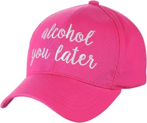 C.C Women's Embroidered Quote Adjustable Cotton Baseball Cap