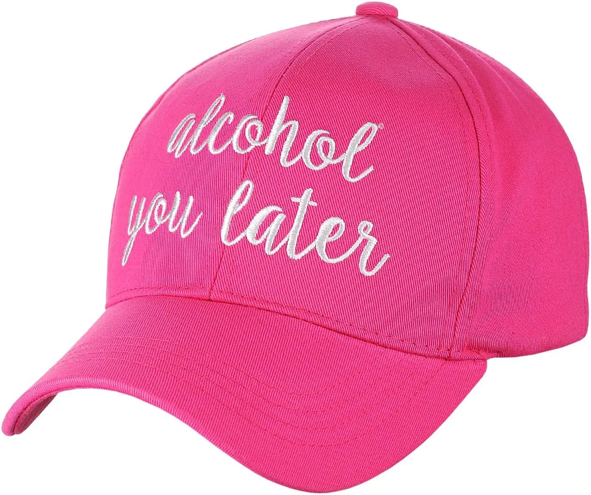 C.C Women's Embroidered Quote Adjustable Cotton Baseball Cap