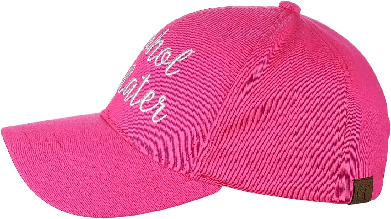 C.C Women's Embroidered Quote Adjustable Cotton Baseball Cap