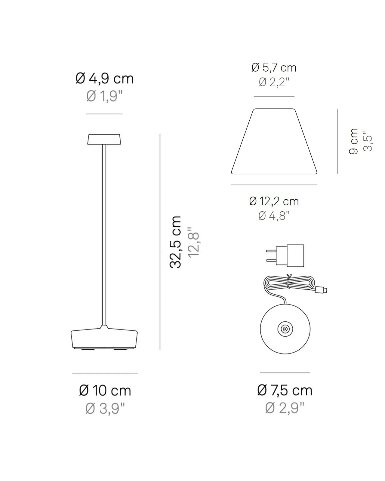 Ceramic Portable Table Lamp