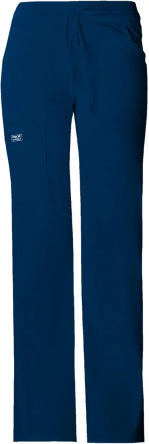 Cherokee Women Scrubs Pants Low Rise, Flare Leg bottoms, adjustable drawstring with 6 Pockets - 24001