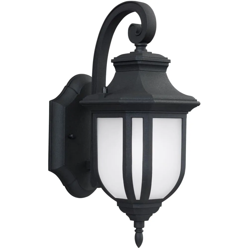 Childress Black LED Outdoor Wall Lantern