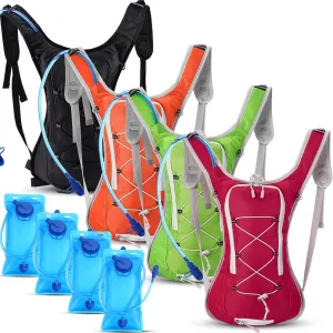 Chunful Hydration Backpack with 2L Water Bladder, Lightweight Hydration Pack Hiking Cycling Biking Climbing Water Backpack for Men Women
