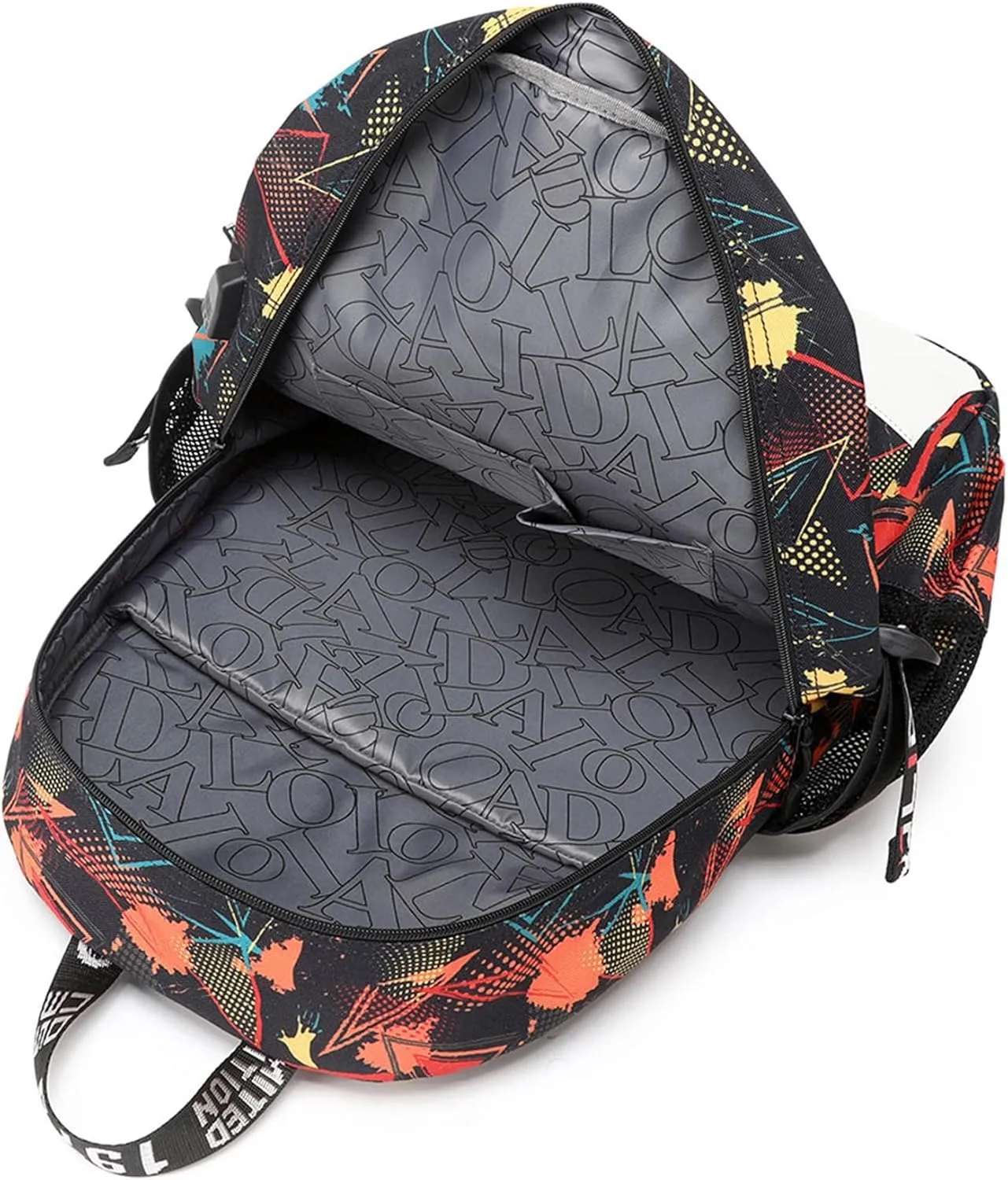 Classic Casual Backpack-Waterproof Sturdy Book Bag Wear Resistant Knapsack with USB Charging Port