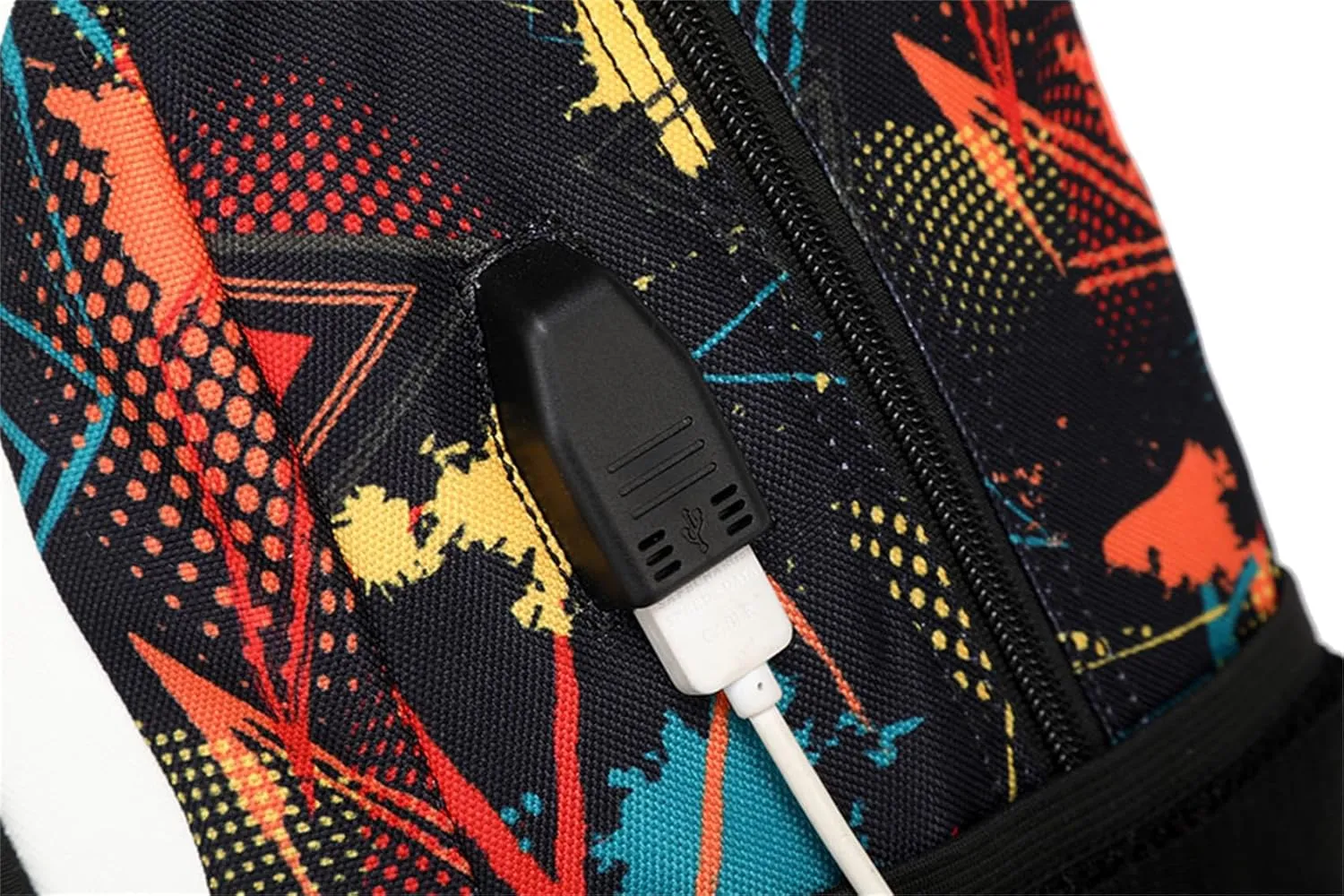 Classic Casual Backpack-Waterproof Sturdy Book Bag Wear Resistant Knapsack with USB Charging Port