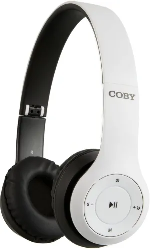 Coby Wireless & Wired Headphones – Bluetooth Over-Ear Headset with Mic, Foldable, HiFi Stereo, Deep Bass, AUX, 5H Playtime, Hands-Free Calling, Rechargeable, Lightweight for Travel, PC, Phone, Tablet