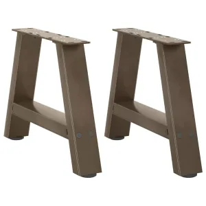 Coffee Table Legs A-Shaped 2 pcs 50x(30-31) cm Steel