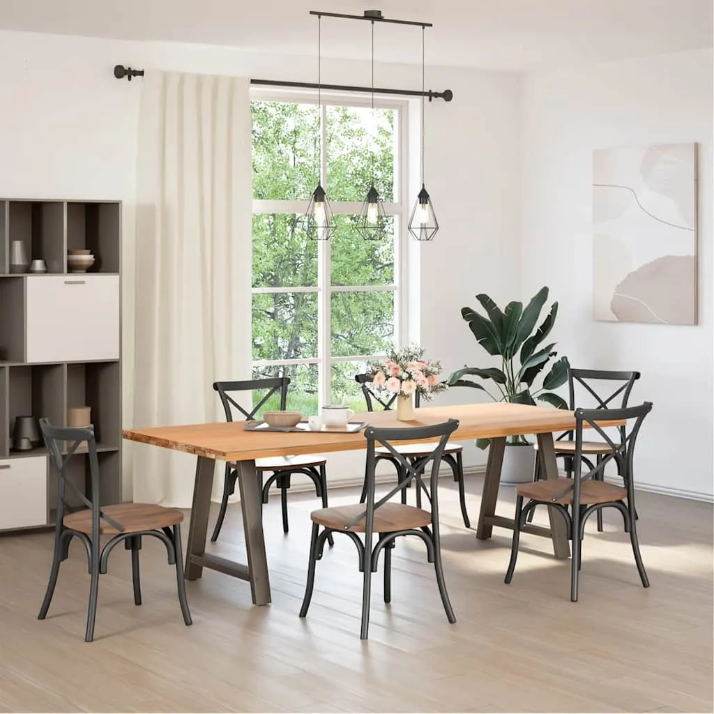 Coffee Table Legs A-Shaped 2 pcs 80x(72-73) cm Steel