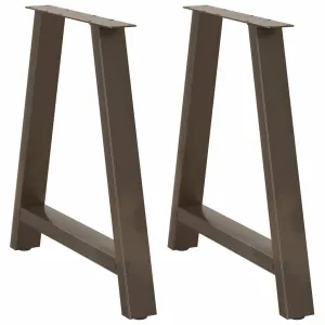 Coffee Table Legs A-Shaped 2 pcs 80x(72-73) cm Steel