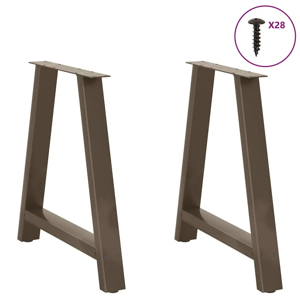 Coffee Table Legs A-Shaped 2 pcs 80x(72-73) cm Steel