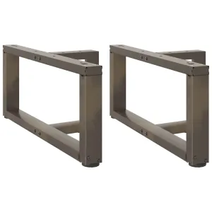 Coffee Table Legs T-Shaped?2 pcs Natural Steel 70x25x(30-31) cm Steel