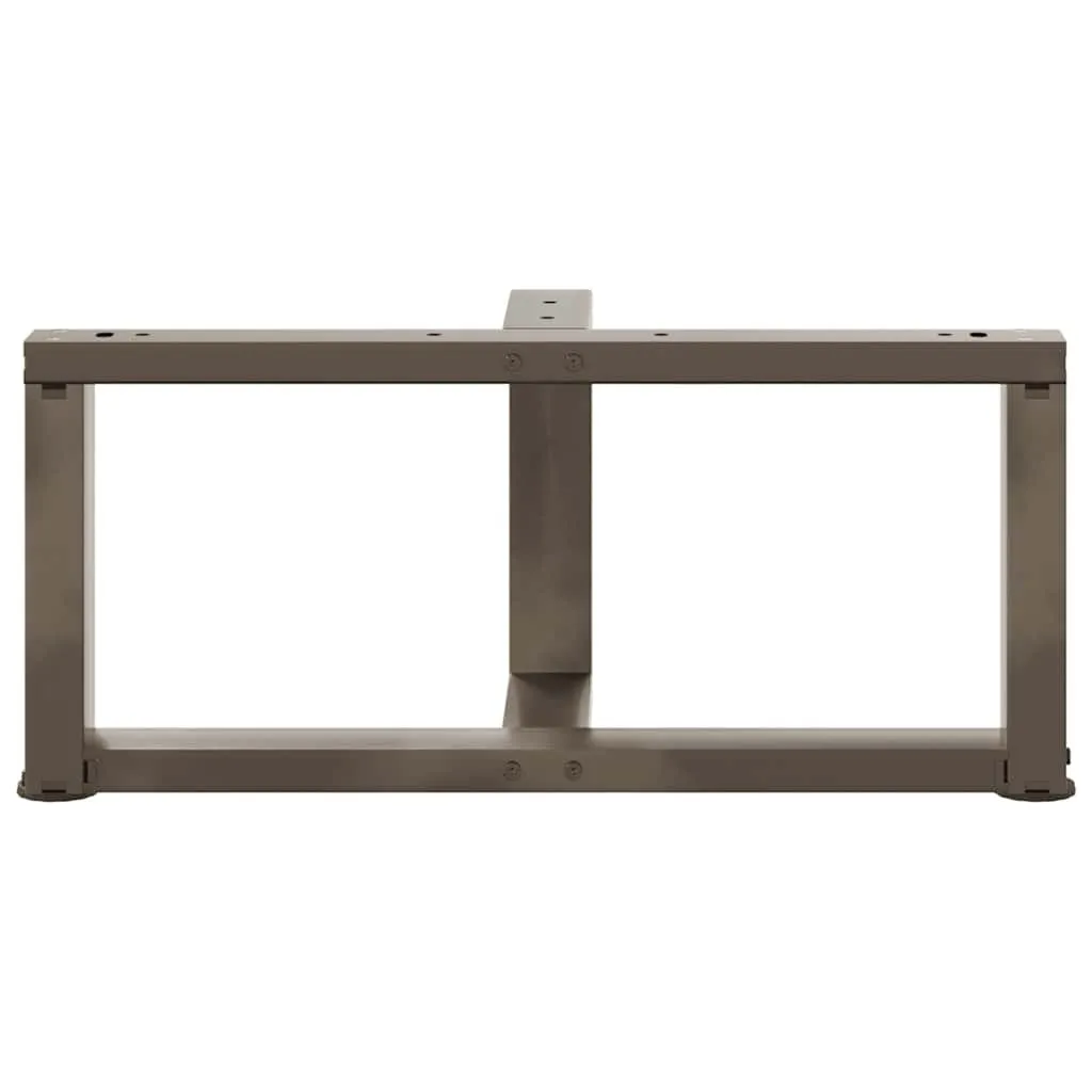 Coffee Table Legs T-Shaped?2 pcs Natural Steel 70x25x(30-31) cm Steel