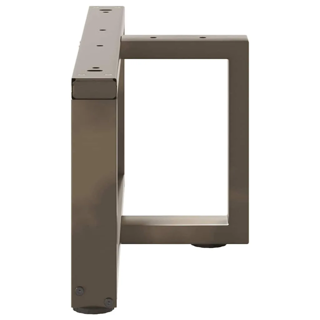 Coffee Table Legs T-Shaped?2 pcs Natural Steel 70x25x(30-31) cm Steel