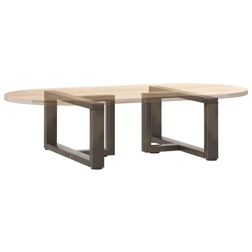 Coffee Table Legs T-Shaped?2 pcs Natural Steel 70x25x(30-31) cm Steel